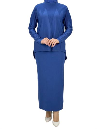 Merserize Triko Etekli Takım Saks OTW0324