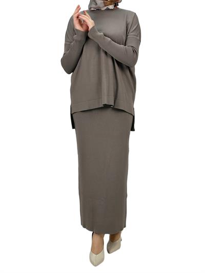 Merserize Triko Etekli Takım Vizon OTW0224