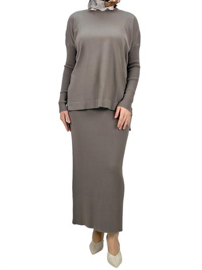 Merserize Triko Etekli Takım Vizon OTW0224