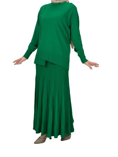 Merserize Triko Etekli Takım Yeşil OTW136