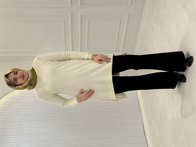 Merserize Triko Tunik Ekru OTW123