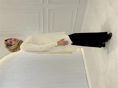 Merserize Triko Tunik Ekru OTW123