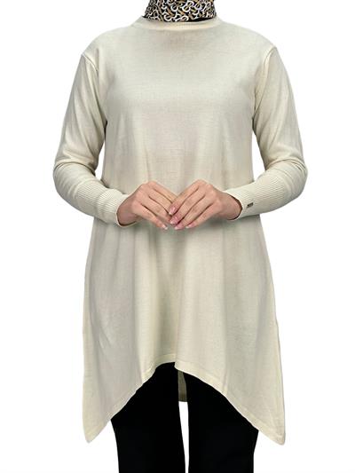 Merserize Triko Tunik Ekru OTW884