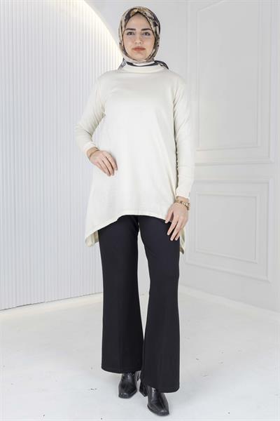 Merserize Triko Tunik Ekru OTW884