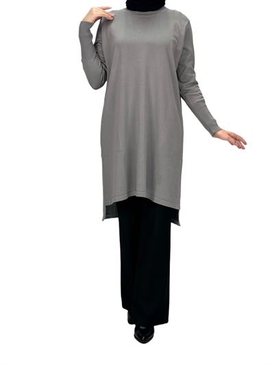 Merserize Triko Tunik Gri OTW121