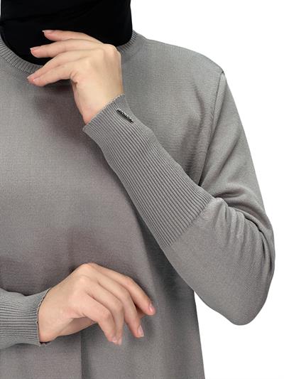 Merserize Triko Tunik Gri OTW121