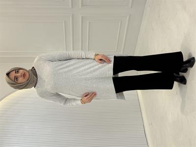 Merserize Triko Tunik Gri OTW123