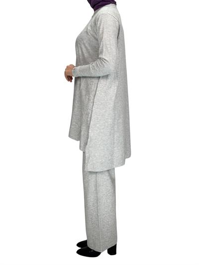 Merserize Triko Tunik Gri OTW123