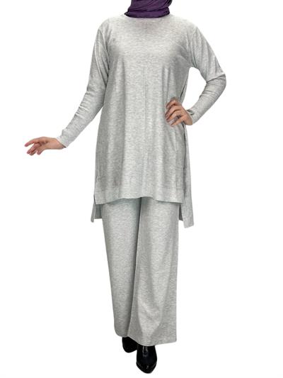 Merserize Triko Tunik Gri OTW123