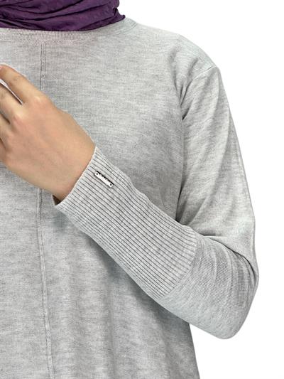 Merserize Triko Tunik Gri OTW123