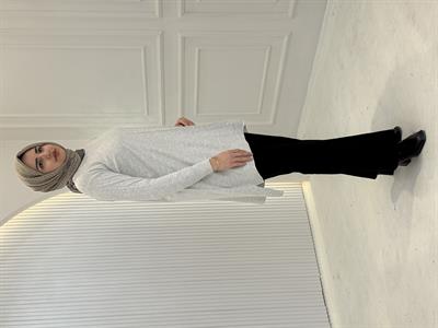 Merserize Triko Tunik Gri OTW123