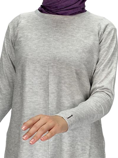 Merserize Triko Tunik Gri OTW123