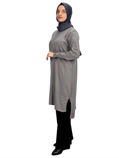 Merserize Triko Tunik Gri OTW130