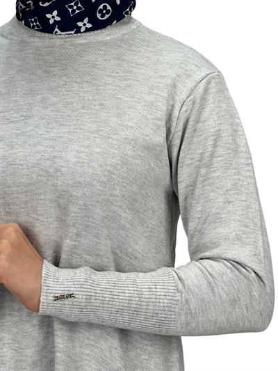 Merserize Triko Tunik Gri OTW884