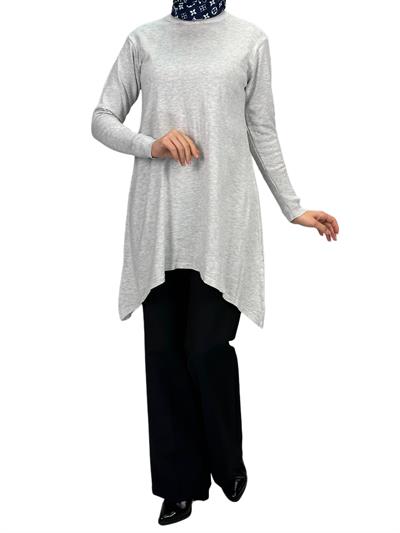 Merserize Triko Tunik Gri OTW884