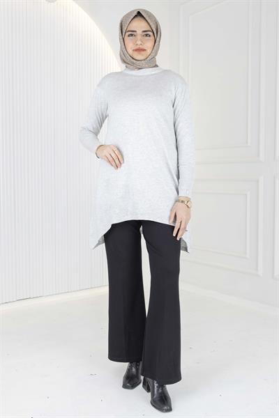 Merserize Triko Tunik Gri OTW884