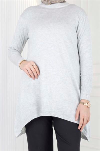 Merserize Triko Tunik Gri OTW884