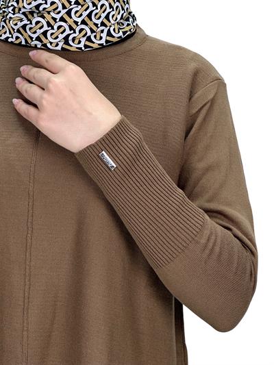 Merserize Triko Tunik Kahve OTW123