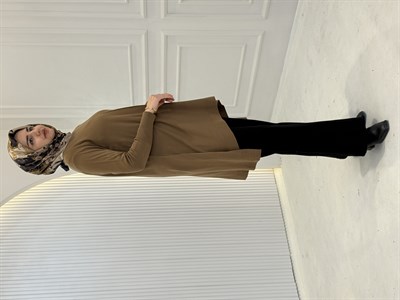 Merserize Triko Tunik Kahve OTW123