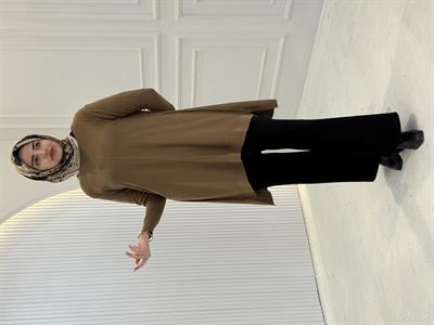 Merserize Triko Tunik Kahve OTW123