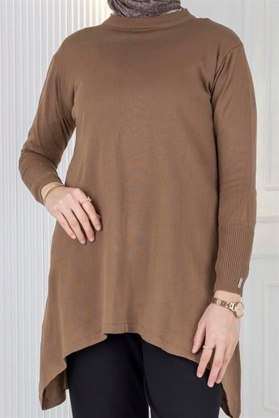 Merserize Triko Tunik Kahve OTW884