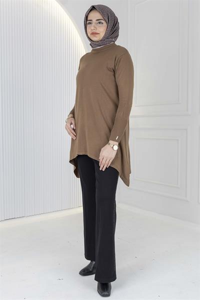 Merserize Triko Tunik Kahve OTW884