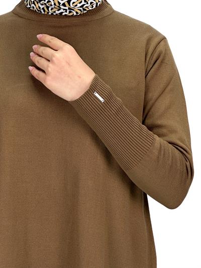Merserize Triko Tunik Kahve OTW884