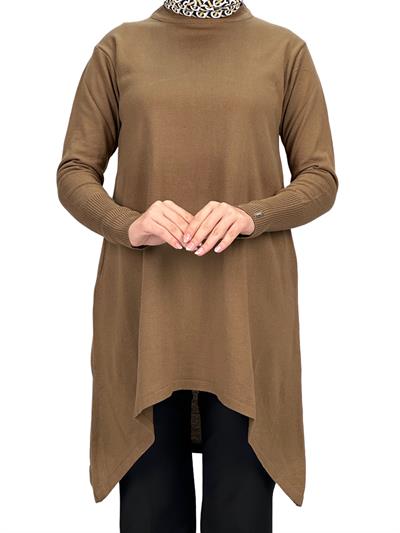 Merserize Triko Tunik Kahve OTW884
