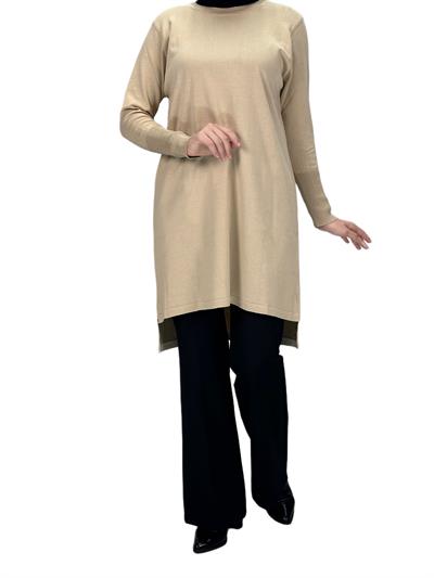 Merserize Triko Tunik Krem OTW121