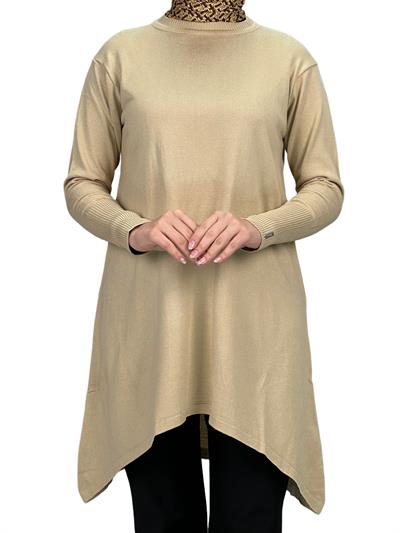 Merserize Triko Tunik Krem OTW884