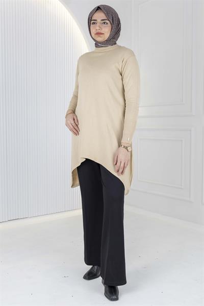 Merserize Triko Tunik Krem OTW884