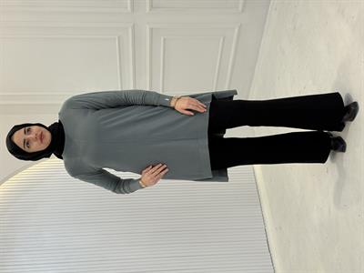 Merserize Triko Tunik Küf Yeşili OTW123