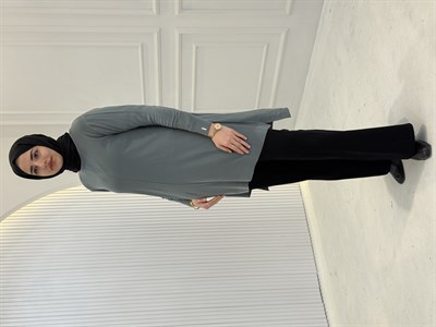 Merserize Triko Tunik Küf Yeşili OTW123