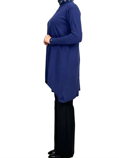 Merserize Triko Tunik Lacivert OTW884