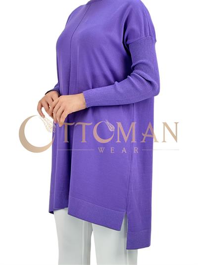 Merserize Triko Tunik Lila OTW127