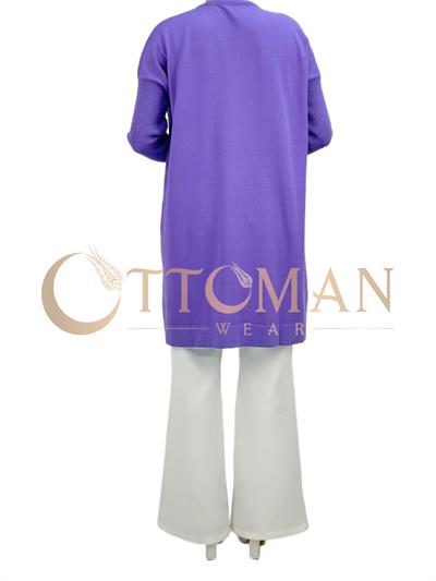 Merserize Triko Tunik Lila OTW127