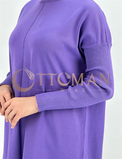 Merserize Triko Tunik Lila OTW127