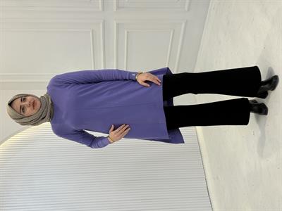 Merserize Triko Tunik Mor OTW123