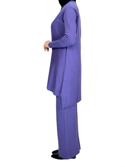 Merserize Triko Tunik Mor OTW123