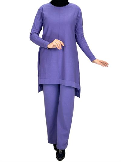 Merserize Triko Tunik Mor OTW123