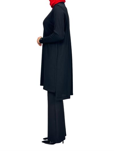 Merserize Triko Tunik Siyah OTW121