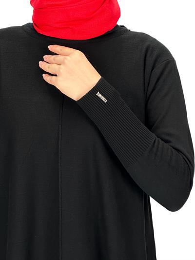 Merserize Triko Tunik Siyah OTW123