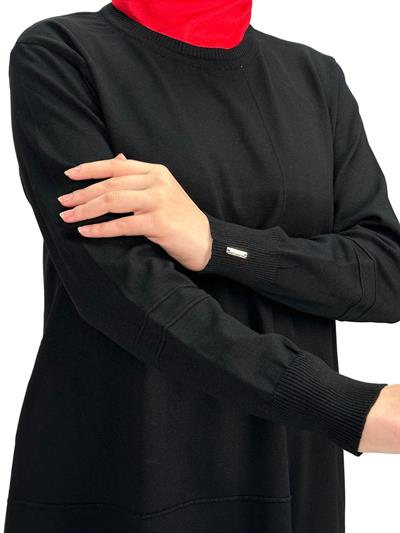 Merserize Triko Tunik Siyah OTW130