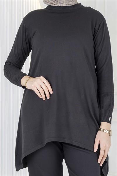 Merserize Triko Tunik Siyah OTW884