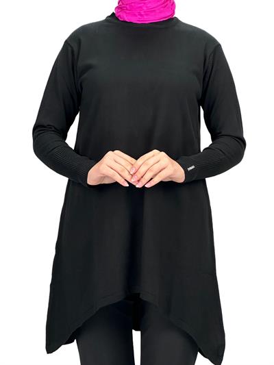 Merserize Triko Tunik Siyah OTW884
