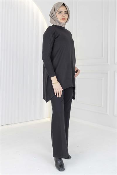 Merserize Triko Tunik Siyah OTW884