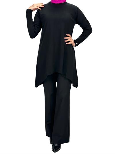 Merserize Triko Tunik Siyah OTW884