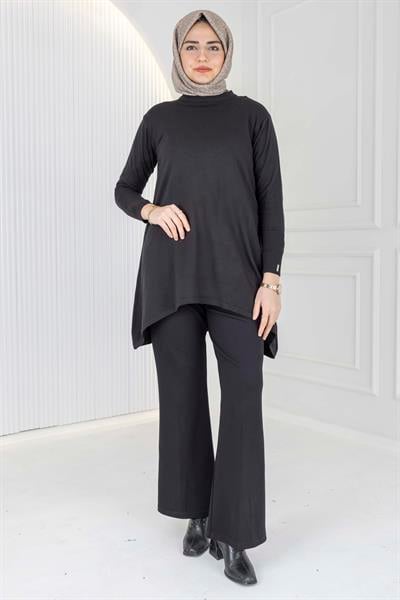 Merserize Triko Tunik Siyah OTW884