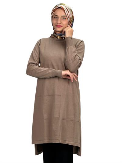 Merserize Triko Tunik Vizon OTW130