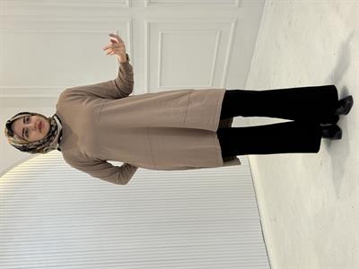 Merserize Triko Tunik Vizon OTW130